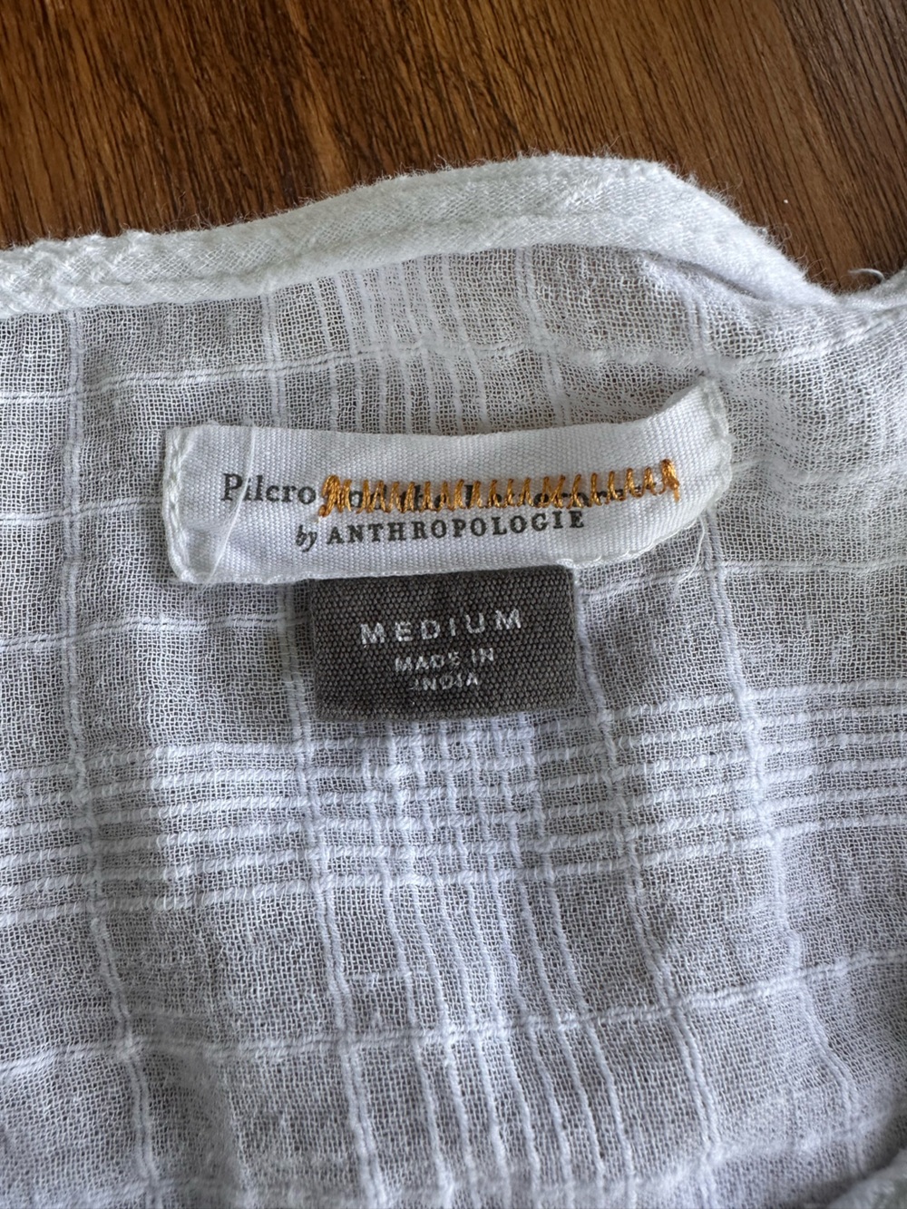 Anthropologie pilcro and the letterpress tawny embroidered blouse - Picture 10 of 11